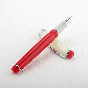 Jinhao 82 Прозрачная Цветная Авторучка с Акриловыми чернилами, Ручка Spin Golden Elegante, Офисные школьные принадлежности, Ручка для письма