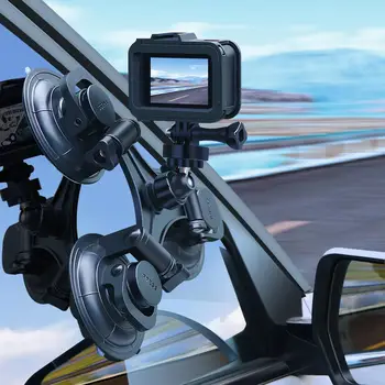 Присоска для Экшн-камеры GoPro Hero11 10 9 8 7 6 Черный SJCAM SJ7 Yi 4K Go Pro Крепление Стеклянная Присоска Аксессуары для Экшн-камеры