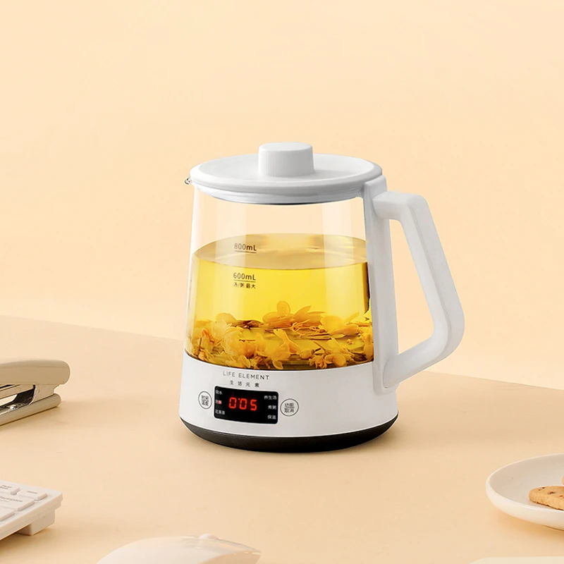 Многофункциональный Электрический чайник 220 В, Стеклянная кофеварка для чая, Домашняя кухня, Автоматический сохраняющий тепло Горшок для здоровья с дисплеем температуры . ' - ' . 0