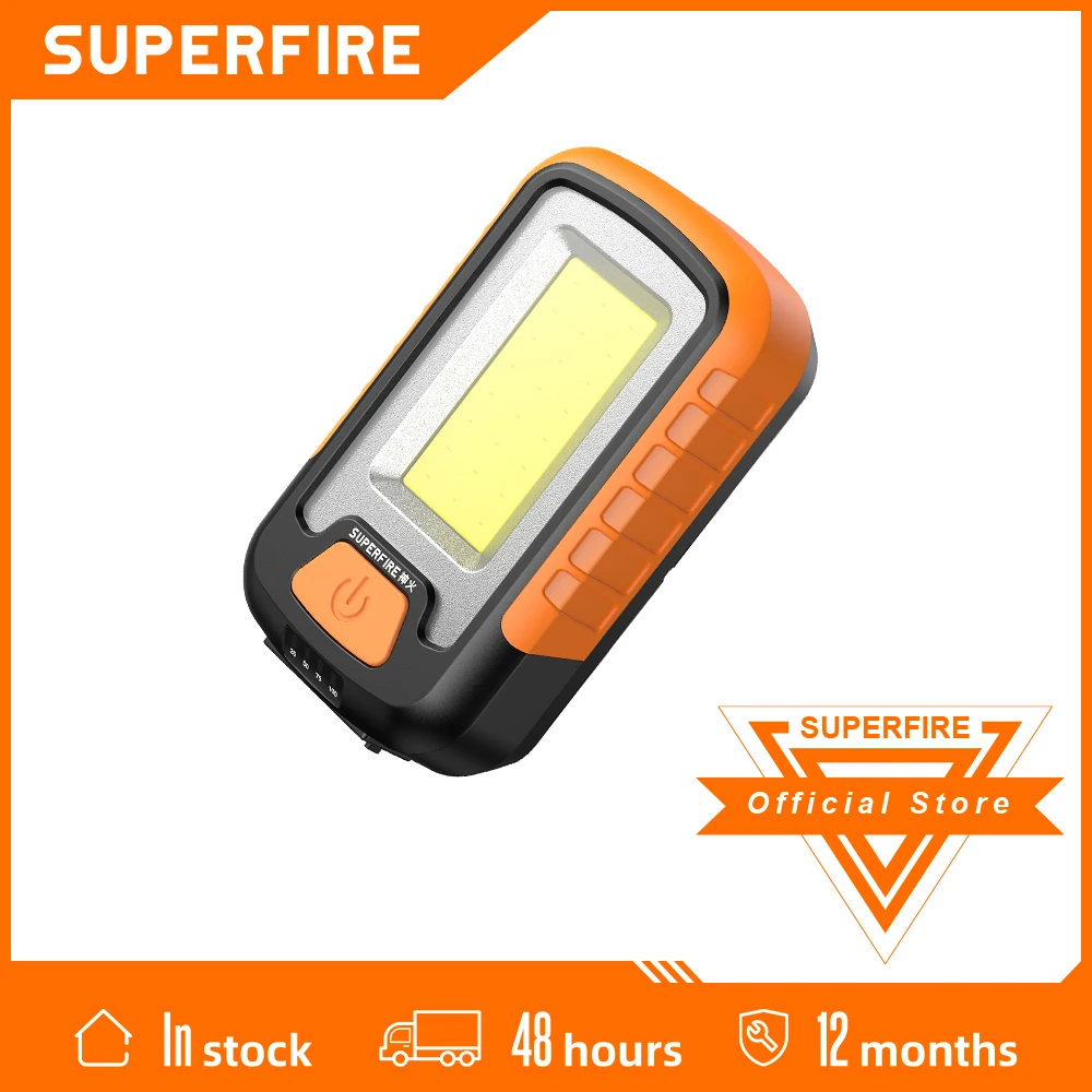 SUPERFIRE G21 USB Перезаряжаемый Рабочий фонарь COB, портативный светодиодный фонарик для кемпинга, Рыбалки, Фонарь с магнитным дизайном, фонарик . ' - ' . 0