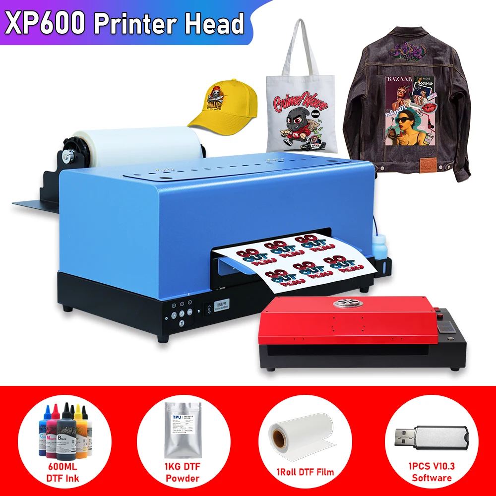 A3 XP600 impresora dtf Машина для переноса DTF A3 с держателем рулона Непосредственно на пленочный принтер для печатной машины для футболок . ' - ' . 0