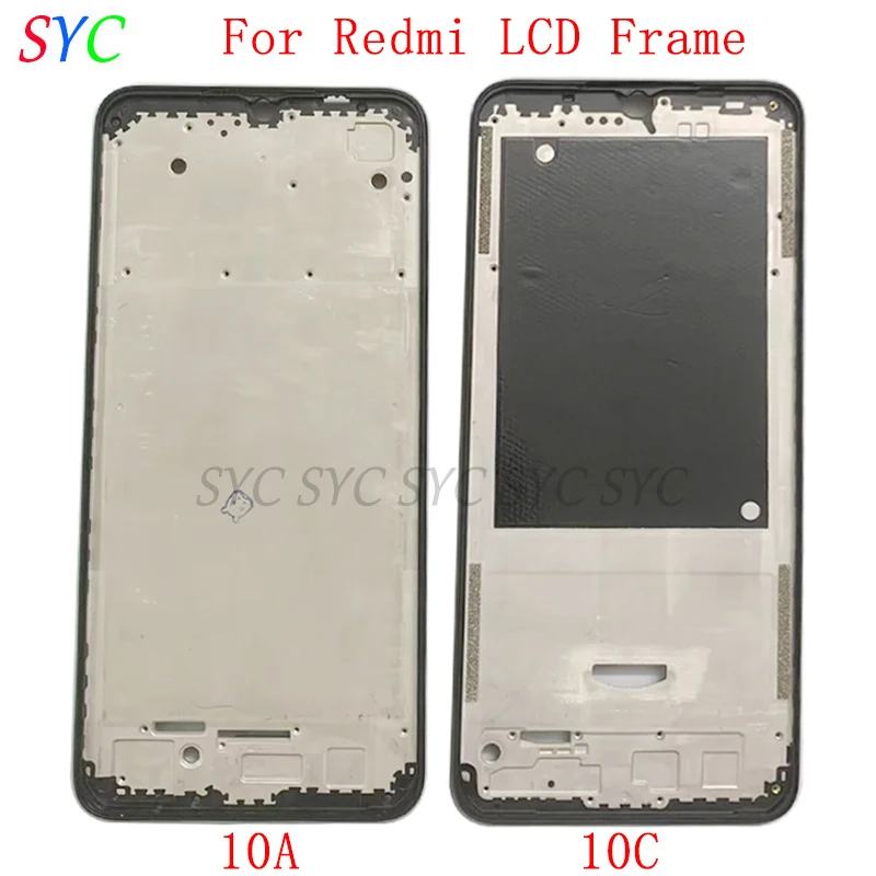 Средняя рамка Центральная крышка шасси Корпус для телефона Xiaomi Redmi 10A 10C Металлическая ЖК рамка Запчасти для ремонта . ' - ' . 0
