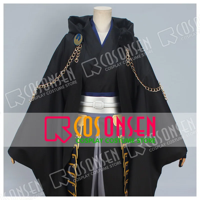 Косплейонсен Touken Ranbu Tsurumaru Kuninaga Косплей костюм Полный комплект Черная версия . ' - ' . 0