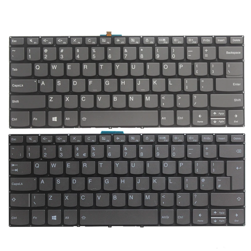 Новая клавиатура для ноутбука США и Великобритании LENOVO IdeaPad FLEX 5-1470 Flex 5-1570 Flex 5-1570 Yoga 520-14 YOGA 520-14IKB YOGA520-14IKB . ' - ' . 0