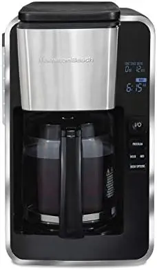 Кофеварка для приготовления кофе с программируемой фронтальной заливкой капель с термокарканом, автоматическим отключением, 3 варианта приготовления, черная и из нержавеющей стали (4639 . ' - ' . 0