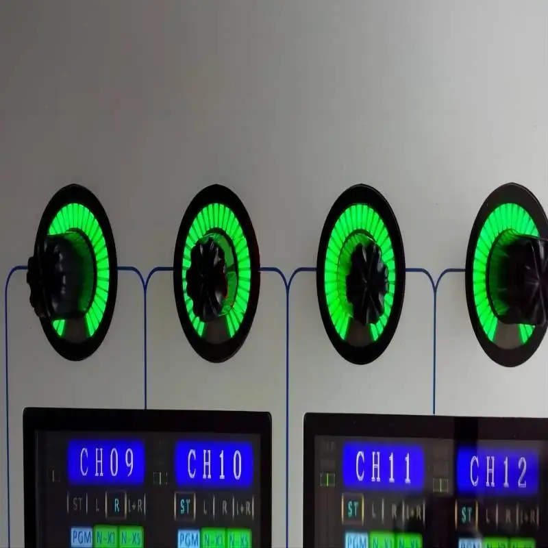 2шт 31 светодиодная линейная матрица, дуга 300 ° подходит для устройства отображения аудиооборудования-зеленый . ' - ' . 0