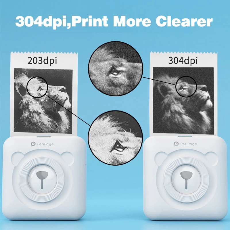 Peripage Карманный Мини портативный Bluetooth-принтер 58 мм для Фото телефона Беспроводной HD термопринтер этикеток для телефона Android iOS . ' - ' . 1