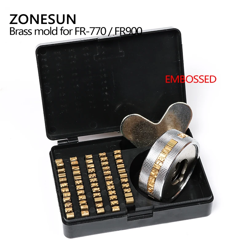 ZONESUN набор алфавитов для термического тиснения, термопресс-машина FR900 FR770, набор алфавитов, машина для кодирования даты, буквенные номера, латунный номер . ' - ' . 1