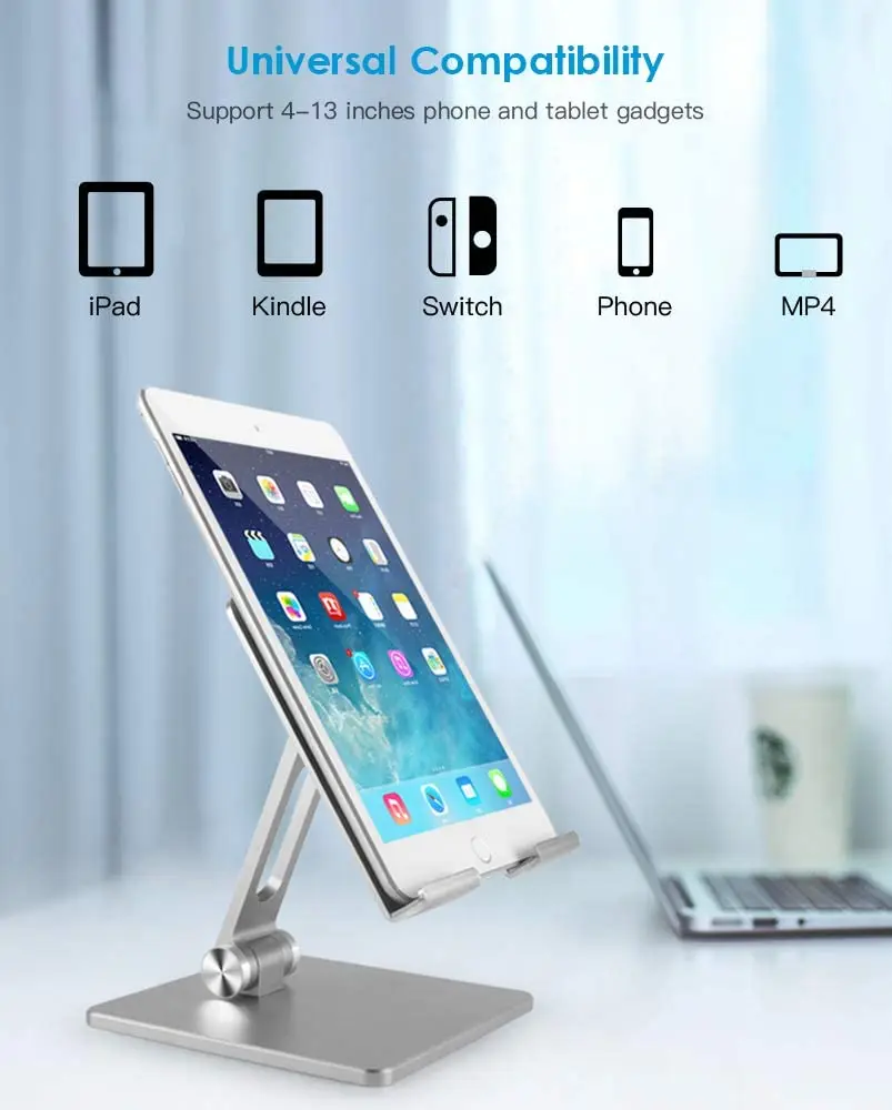 Держатель для телефона из алюминиевого сплава, подставка для мобильного смартфона, настольный планшет, Портативный металлический держатель для мобильного телефона для iPhone iPad . ' - ' . 1