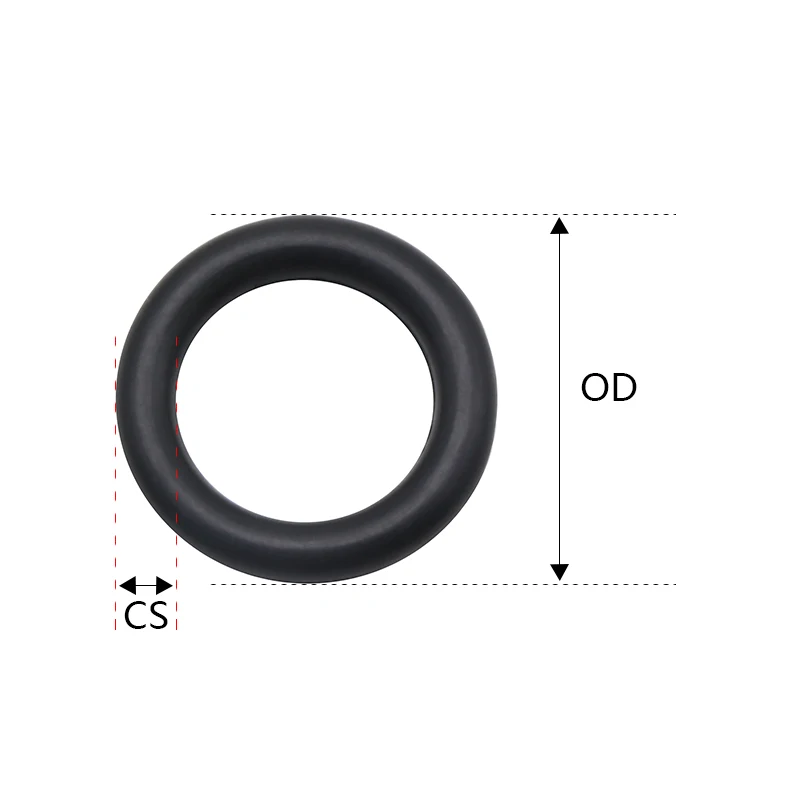 10/50 шт. уплотнительные кольца из EPDM CS 4 мм, OD 12 ~ 150 мм, Устойчивость к кислотам и щелочам, водонепроницаемость, сопротивление трению, уплотнительное кольцо черного цвета . ' - ' . 1