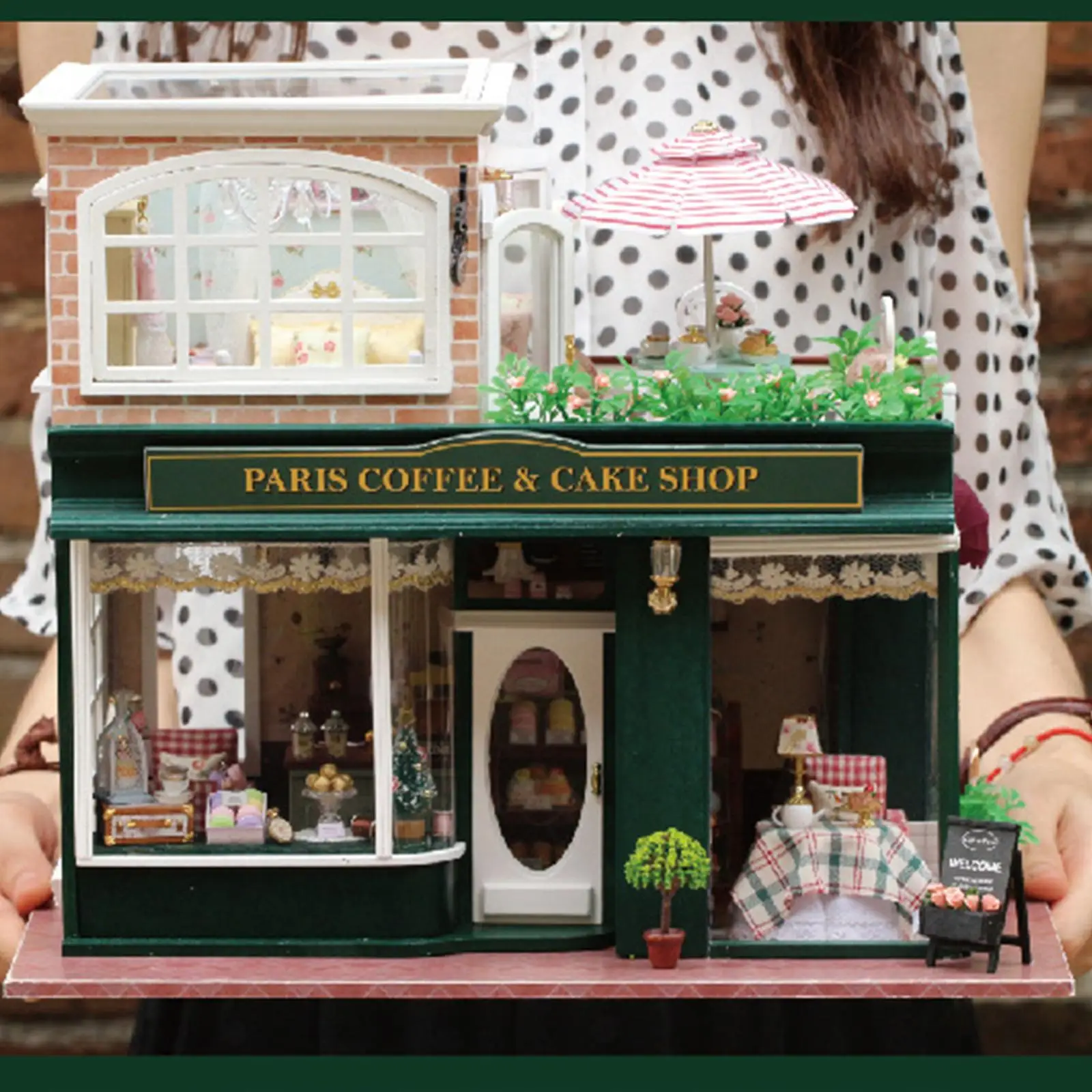 Миниатюрный кукольный домик из дерева своими руками, магазин, Креативный мини-набор для дома, для взрослых и подростков . ' - ' . 1
