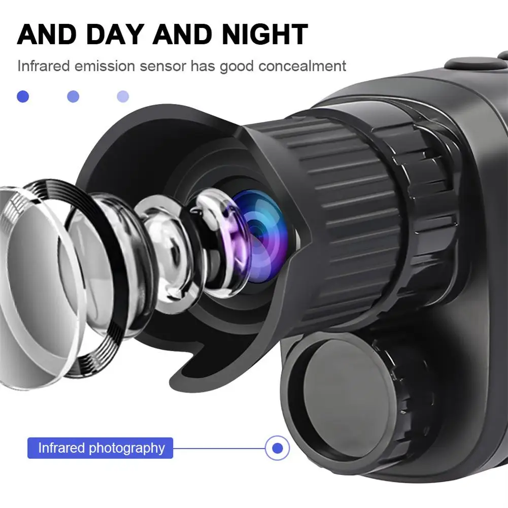 1080P Монокуляр Ночного видения Инфракрасный Охотничий Телескоп R7 Цифровые Очки ночного видения На открытом воздухе Для охоты Кемпинга . ' - ' . 1
