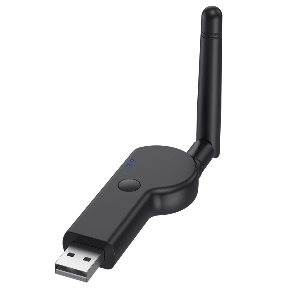 USB-адаптер Bluetooth 5.2, совместимый с Bluetooth 5.2, USB-передатчик, 3,5 мм Внешняя антенна, Компьютерный аудиоадаптер . ' - ' . 1