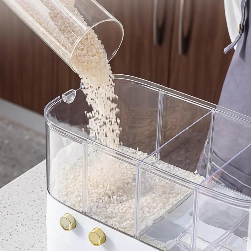 Высококачественное Автоматическое ведро для риса, водонепроницаемый Диспенсер для крупы, контейнер для риса с сеткой, Диспенсер для хранения зерна для кухни . ' - ' . 1