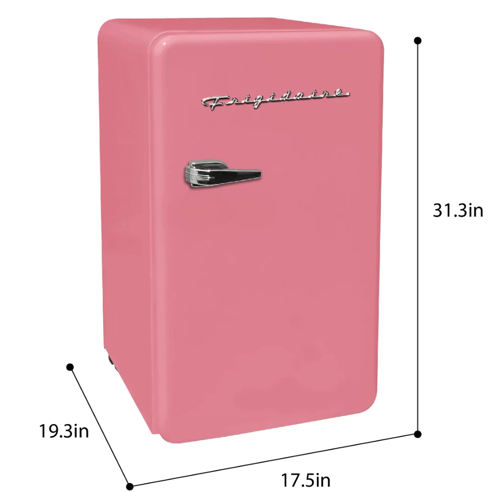 однодверный Ретро-Компактный Холодильник EFR372 объемом 3,2 кубических Фута, Розовый, Холодильники Из нержавеющей Стали, Морозильная Техника, Кухня Для Дома . ' - ' . 1