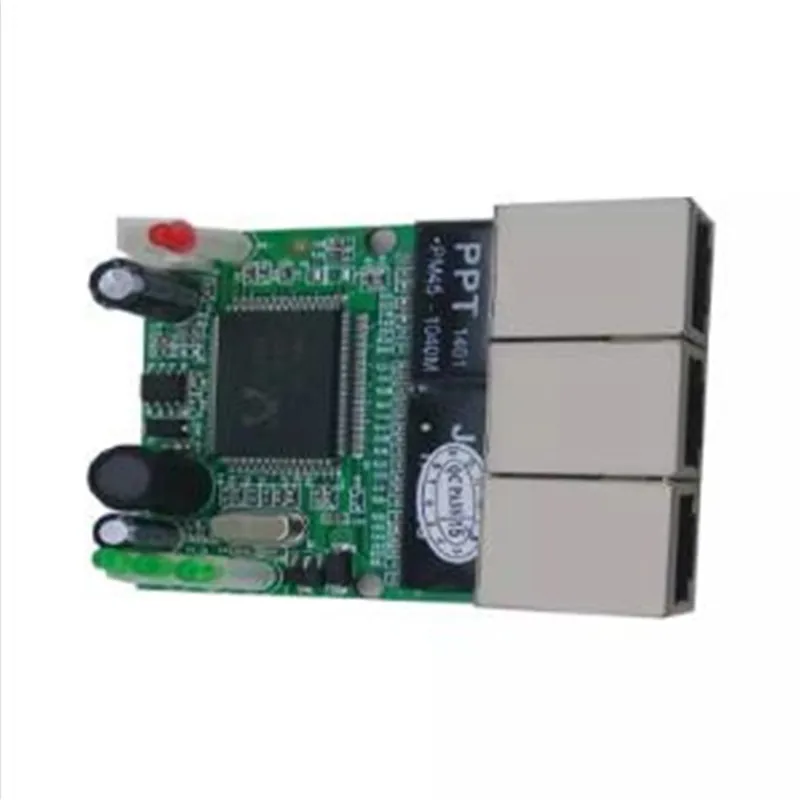 OEM-коммутатор mini 3 port ethernet switch 10/100 Мбит/с сетевой коммутатор rj45 концентратор pcb модульная плата для системной интеграции . ' - ' . 2