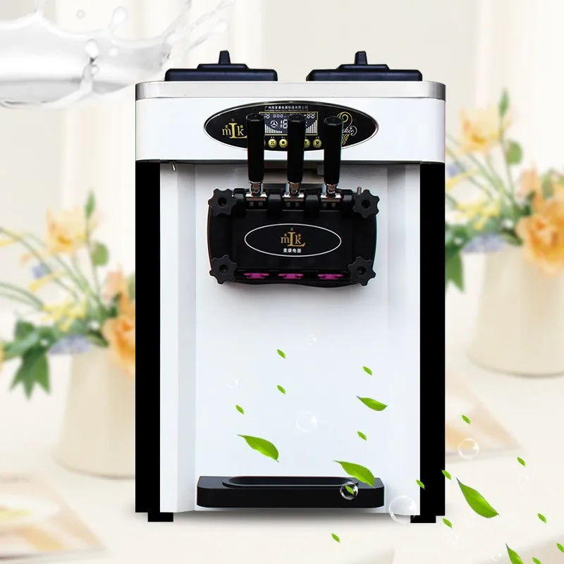 Коммерческая машина для мягкого мороженого из нержавеющей стали 3, экологически чистый хладагент R410a . ' - ' . 2