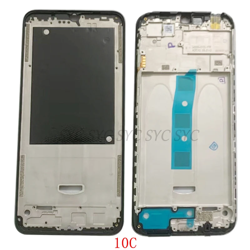 Средняя рамка Центральная крышка шасси Корпус для телефона Xiaomi Redmi 10A 10C Металлическая ЖК рамка Запчасти для ремонта . ' - ' . 2