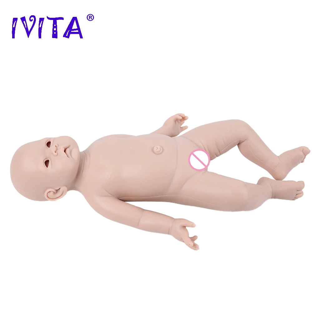 IVITA WG1521 20 дюймов 3800 г Силиконовая Кукла Реборн Реалистичная Кукла Для Новорожденных Реалистичная Мягкая Неокрашенная DIY Пустые Детские Игрушки . ' - ' . 2