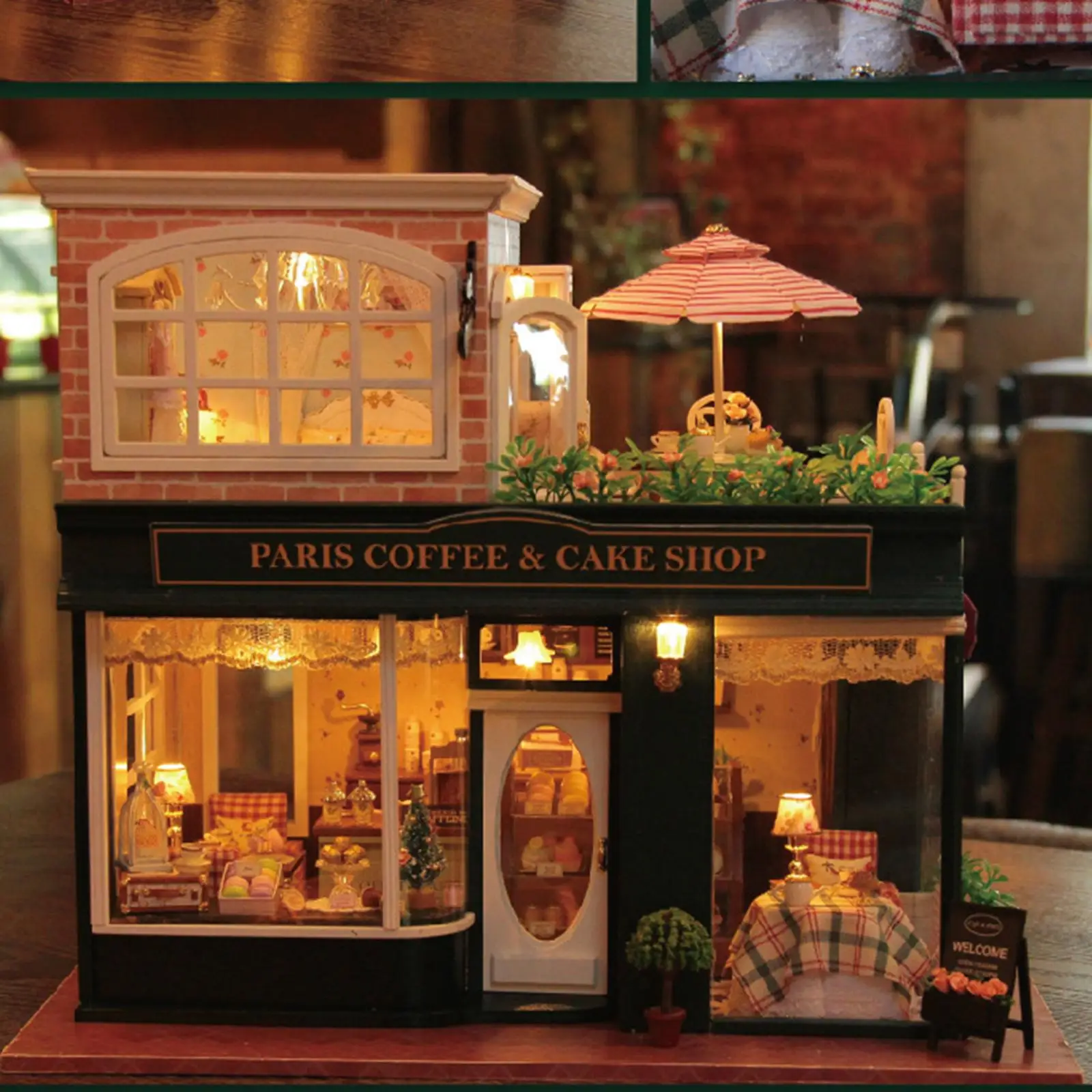 Миниатюрный кукольный домик из дерева своими руками, магазин, Креативный мини-набор для дома, для взрослых и подростков . ' - ' . 2