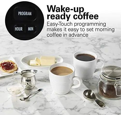 Кофеварка для приготовления кофе с программируемой фронтальной заливкой капель с термокарканом, автоматическим отключением, 3 варианта приготовления, черная и из нержавеющей стали (4639 . ' - ' . 2
