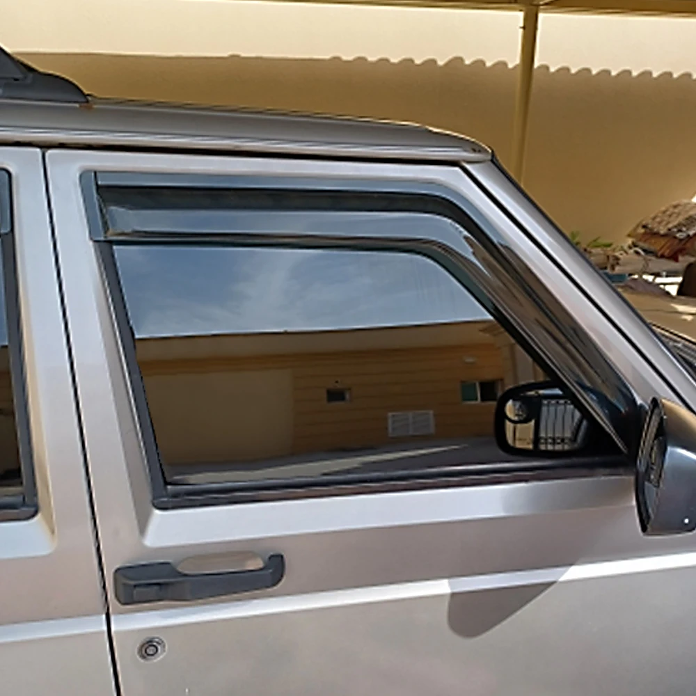Для Jeep Cherokee 1984-2023 Авто Боковые Стекла Ветровые Дефлекторы Козырьки Черная Защита От Дождя Дверной Козырек Вентиляционные Шторы Темный Дымовой Козырек . ' - ' . 2