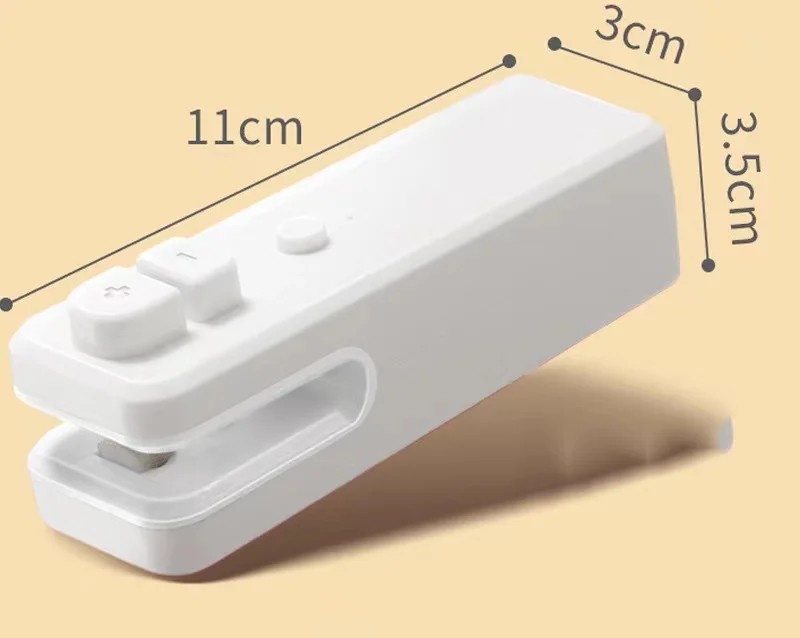 Откройте и запечатайте одну портативную машину для запайки пакетов с едой, устройство для запайки закусок, маленький USB перезаряжаемый мини-уплотнитель . ' - ' . 3