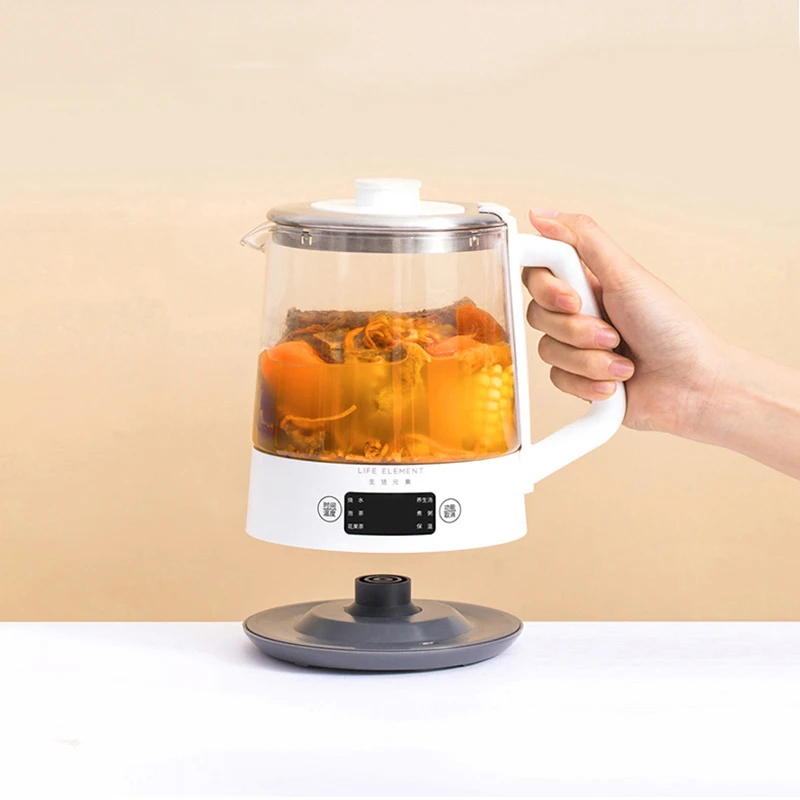 Многофункциональный Электрический чайник 220 В, Стеклянная кофеварка для чая, Домашняя кухня, Автоматический сохраняющий тепло Горшок для здоровья с дисплеем температуры . ' - ' . 3