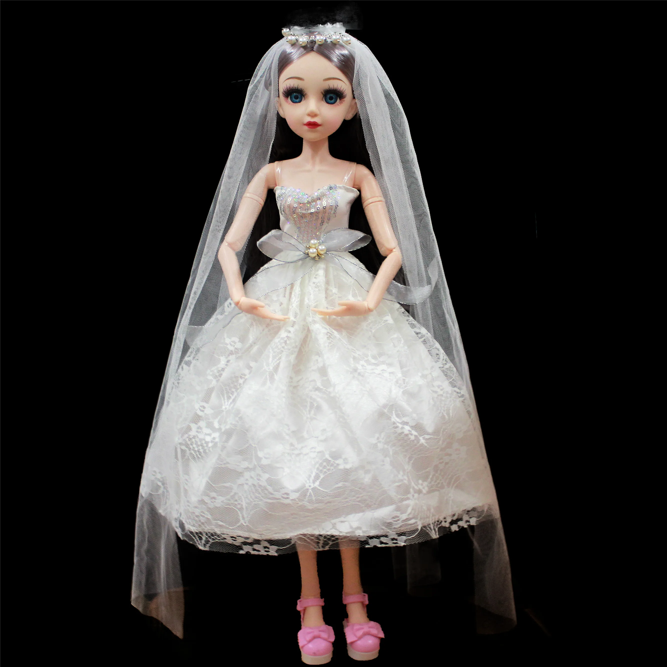 60 см кукла BJD с одеждой Принцессы, аксессуары, Подвижные шарнирные куклы 1/3, Свадебное платье, игрушки для девочек в подарок . ' - ' . 3