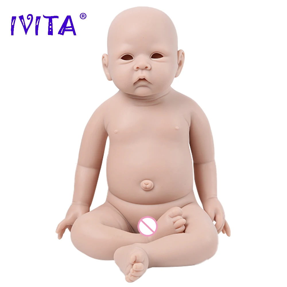 IVITA WG1521 20 дюймов 3800 г Силиконовая Кукла Реборн Реалистичная Кукла Для Новорожденных Реалистичная Мягкая Неокрашенная DIY Пустые Детские Игрушки . ' - ' . 4