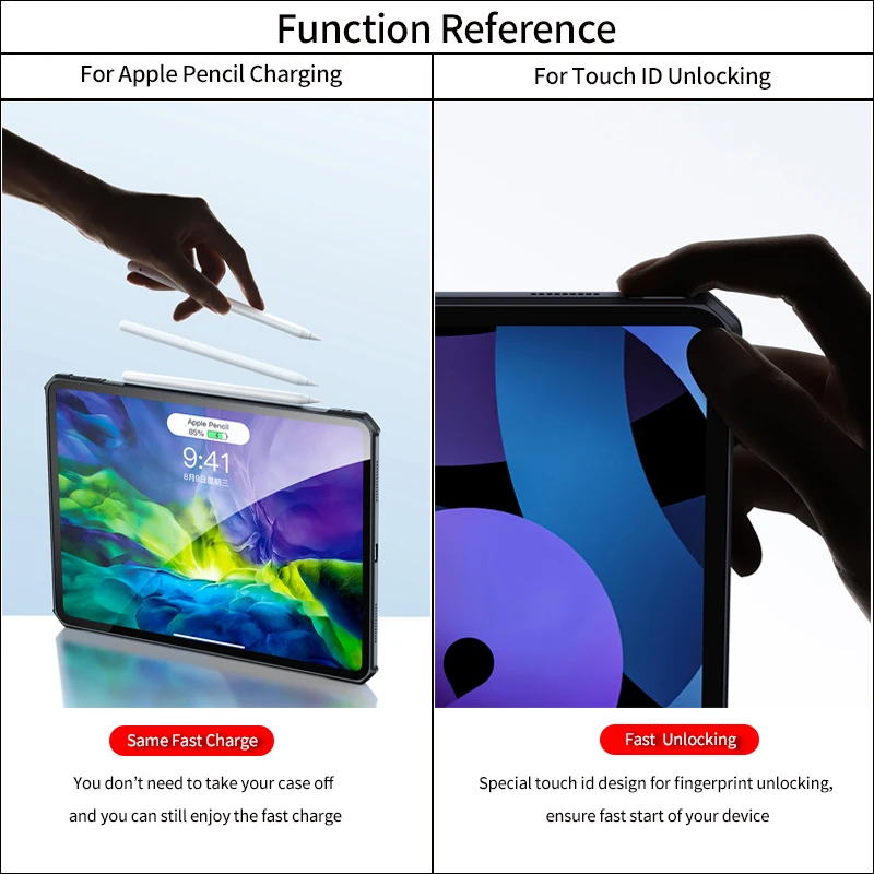 Чехол для iPad Pro 11 2021 2022, Чехол для планшета Xundd-С невидимой подставкой Для iPad Air 4 5 Чехол для iPad Pro 12,9 8-го поколения Mini 4 5 6 . ' - ' . 5