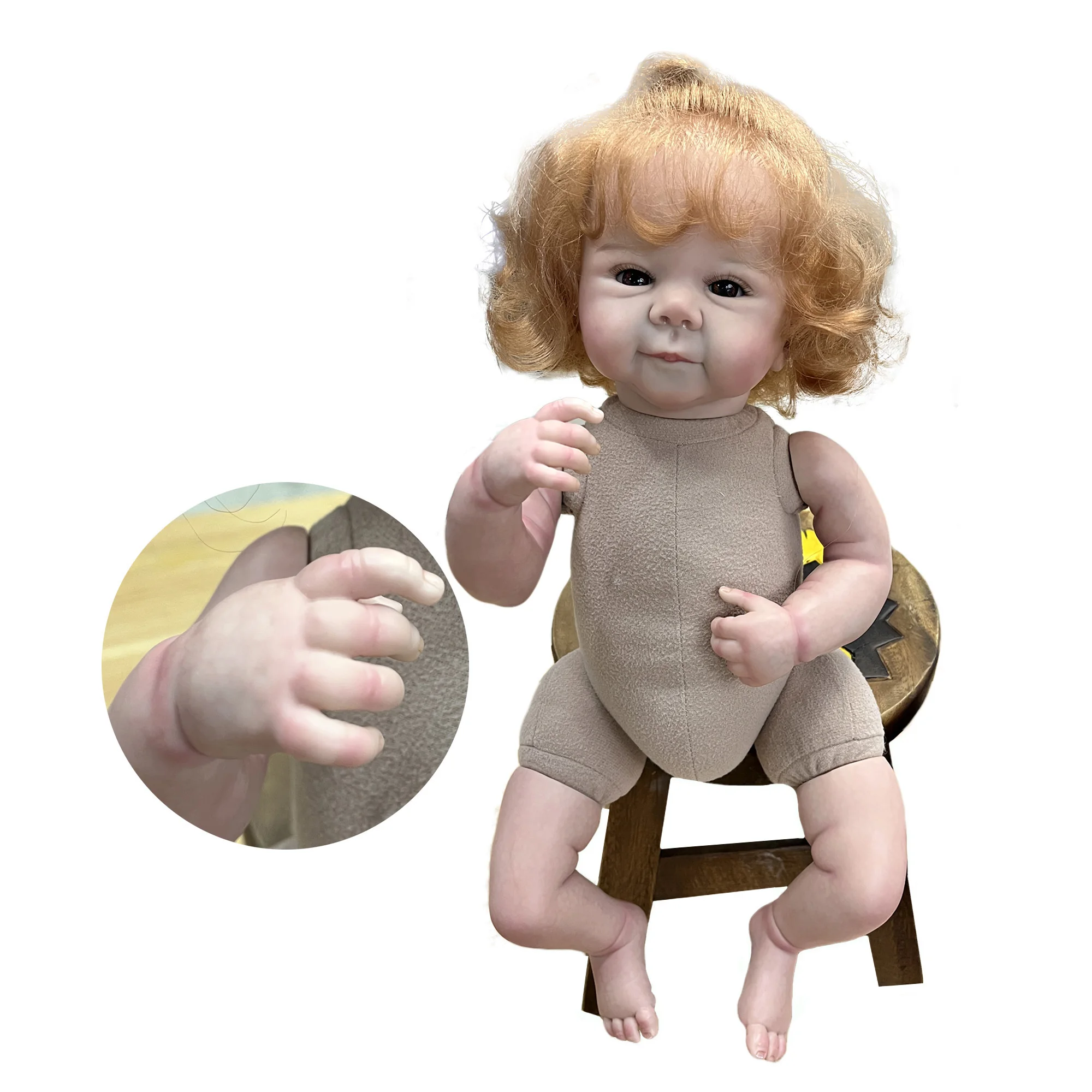 Реалистичная Кукла ручной работы Reborn Bebe 18-20 Дюймов, Нарисованная художниками muñecas reales para niñas . ' - ' . 5